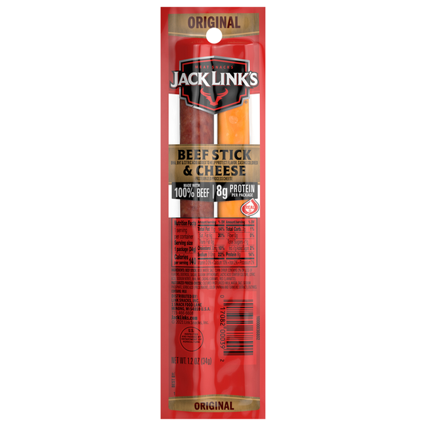 Jerky Jack Link's Beef Stick & Cheese, Original hero