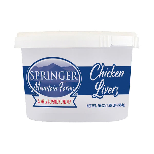 Packaged Poultry Springer Mountain Farms Chicken Livers hero