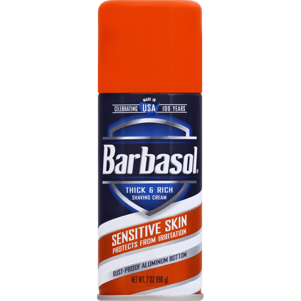 Beauty Barbasol Shaving Cream, Sensitive Skin, Thick & Rich hero