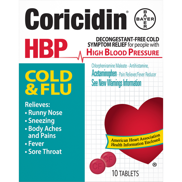 Cold, Flu & Allergy Coricidin Cold & Flu, Tablets hero