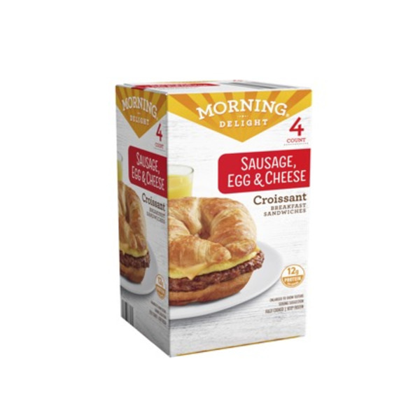 Frozen Breakfast Morning Delight’s Sausage Croissant 4CT hero