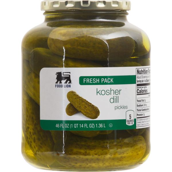 Pickled Goods & Olives Food Lion Kosher Dill Pickles, Fresh Pack hero