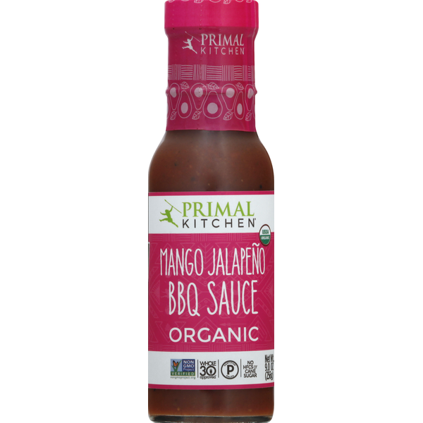 Primal Kitchen BBQ Sauce, Organic, Mango Jalapeno hero