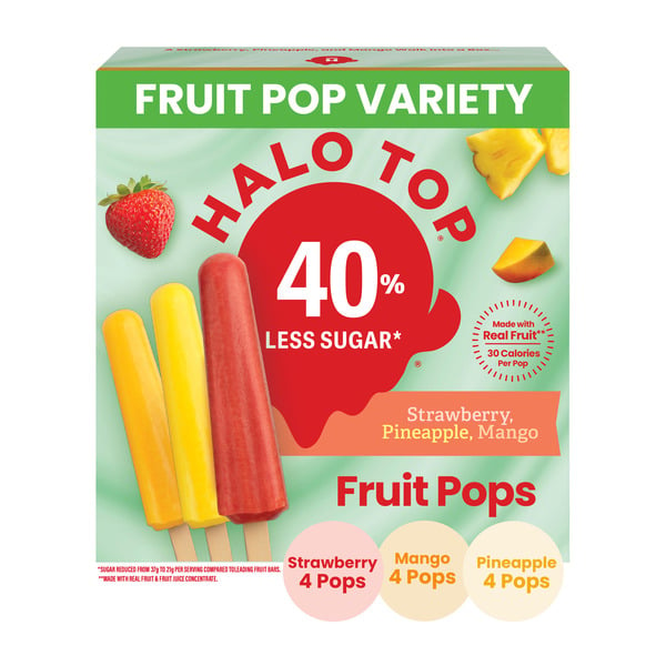 Halo Top Strawberry, Pineapple and Mango Fruit Pops hero