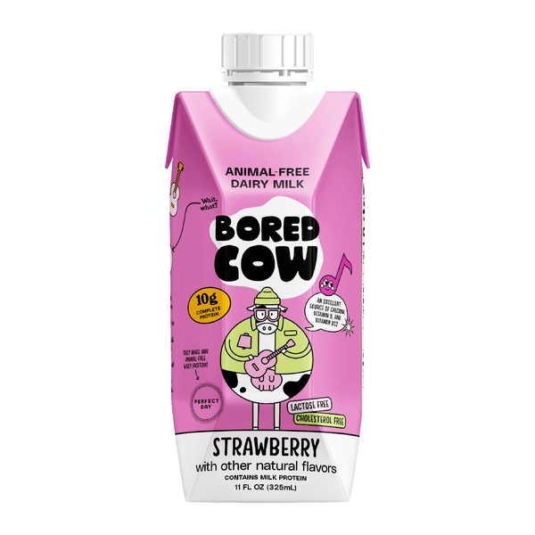 Milk, Buttermilk & Egg Nog Bored Cow Strawberry Milk Alternative hero