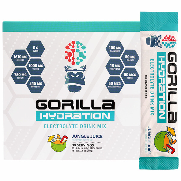 Gorilla Mind Hydration Electrolyte Drink Jungle Juice hero