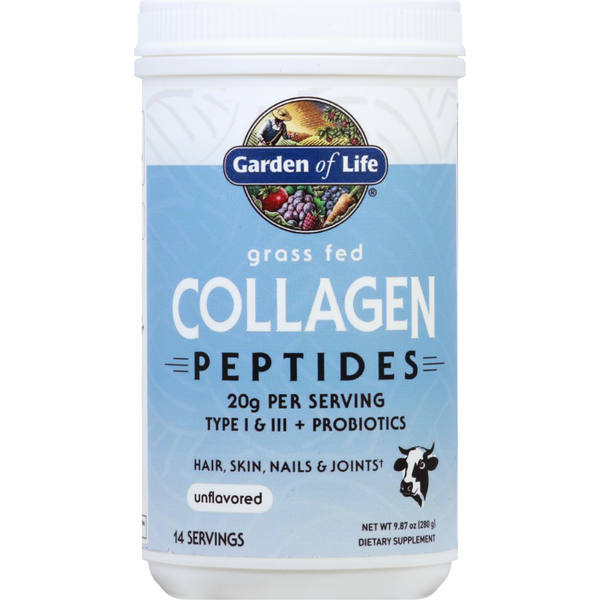 Vitamins & Minerals Garden of Life Collagen, Grass Fed, Peptides, Unflavored hero