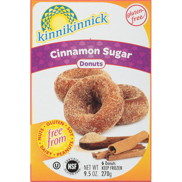 Frozen Breakfast Kinnikinnick Donuts, Cinnamon Sugar hero