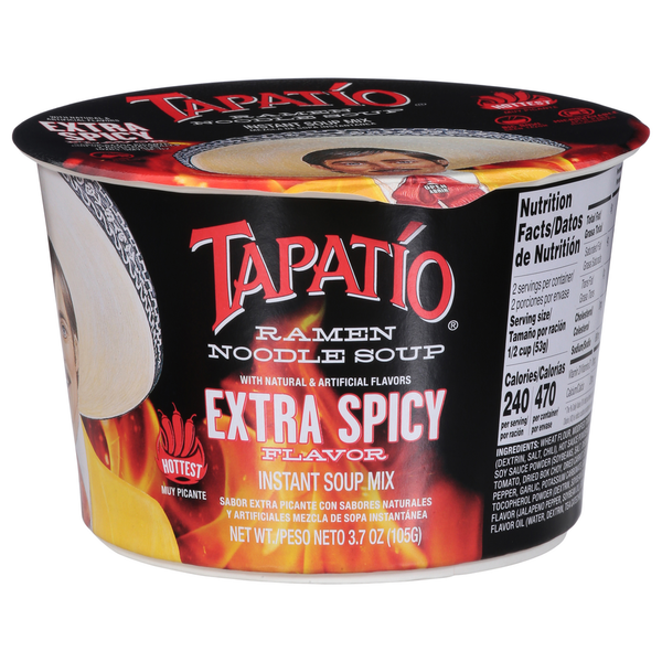 Instant Foods Tapatio Ramen Noodle Soup, Extra Spicy Flavor hero