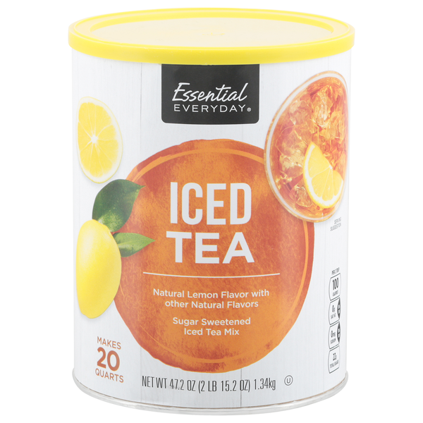 Tea Essential Everyday Iced Tea Mix, Lemon Flavor, Sugar Sweetened hero