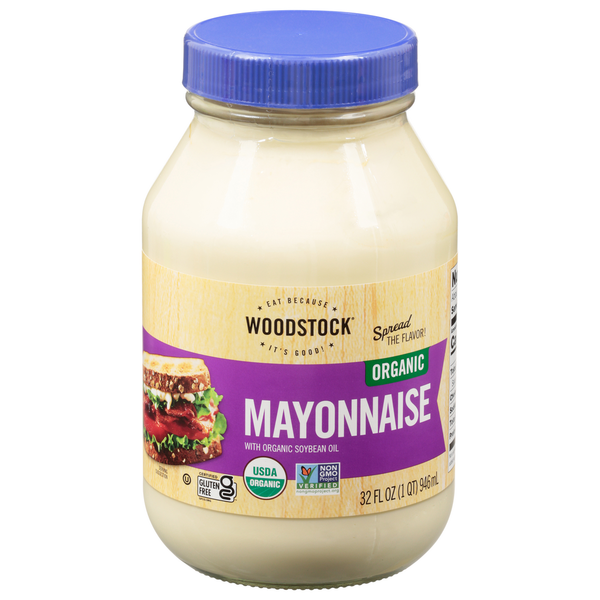 Preserved Dips & Spreads WOODSTOCK Organic Mayonnaise hero