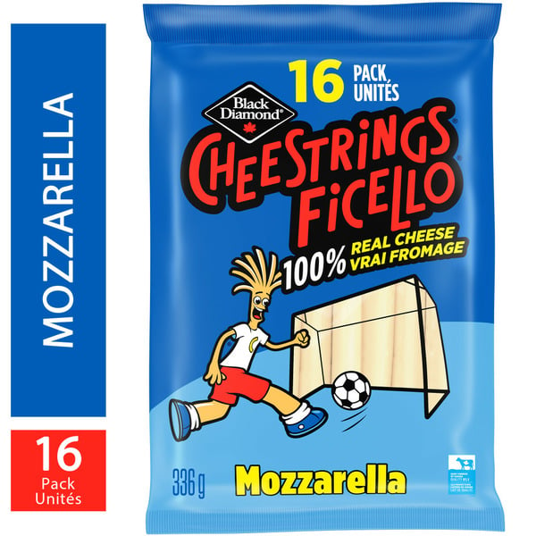 Packaged Cheese Black Diamond Cheestrings Ficello Mozzarella Cheese hero