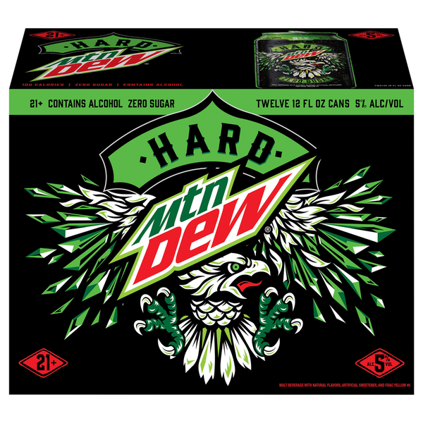 Soft Drinks Mountain Dew Malt Beverage, Zero Sugar hero