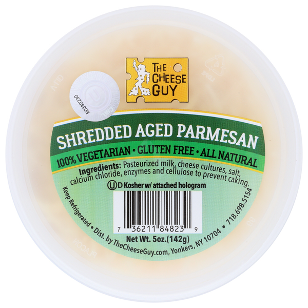 Packaged Cheese The Cheese Guy Shredded Parmesan hero