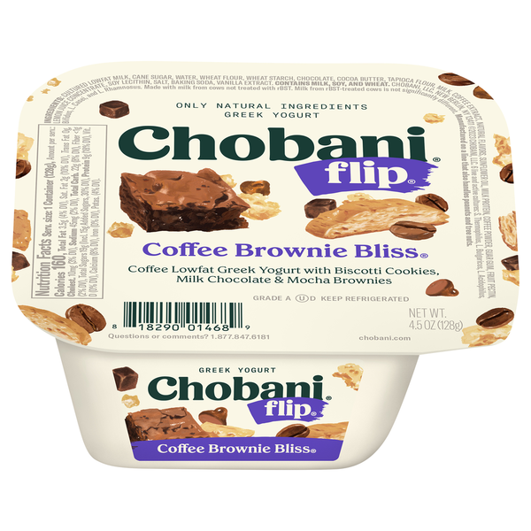 Yogurt Chobani Yogurt, Greek, Coffee Brownie Bliss hero