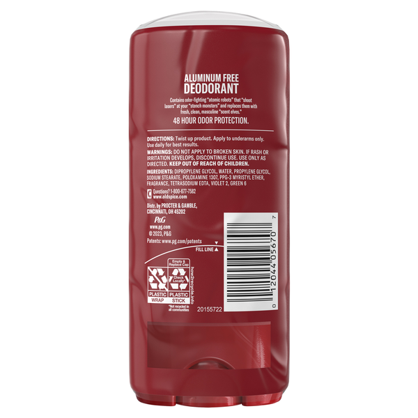 Food Lion Old Spice Aluminum Free Deodorant for Men, High 