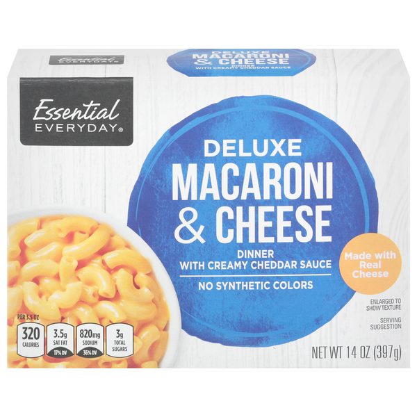 Instant Foods Essential Everyday Macaroni & Cheese Dinner, Deluxe hero