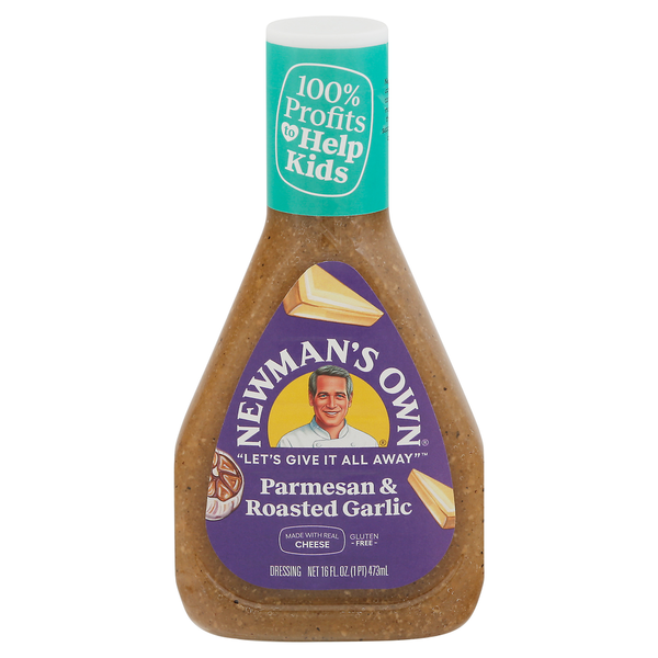 Salad Dressing & Toppings Newman's Own Dressing, Parmesan & Roasted Garlic hero