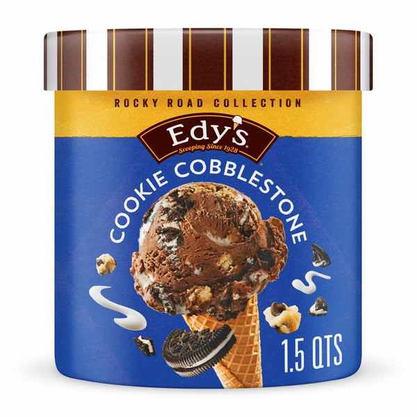 EDY'S Rocky Road Collection Cookie Cobblestone Ice Cream hero