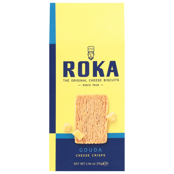 Crackers ROKA Cheese Crisps, Gouda hero