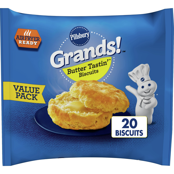 Frozen Breads & Doughs Pillsbury Grands! Butter Tastin' Frozen Biscuits hero