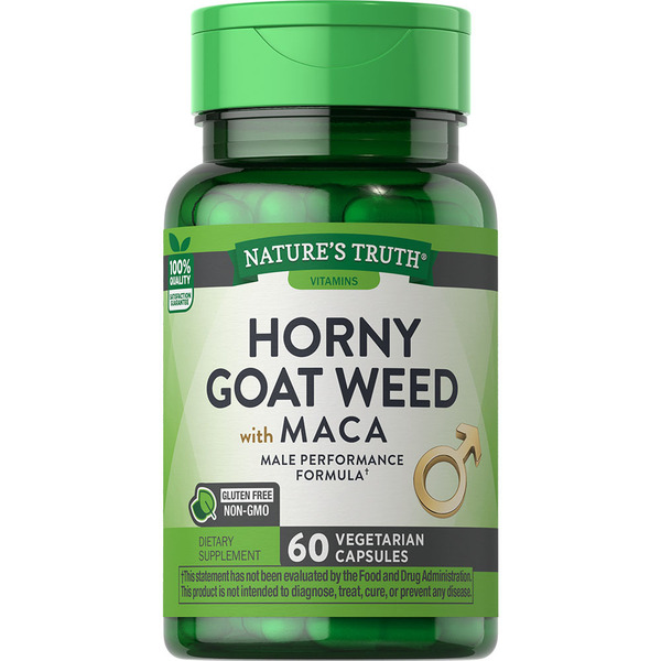 Supplements Nature's Truth Horny Goat Weed with Maca Capsules hero