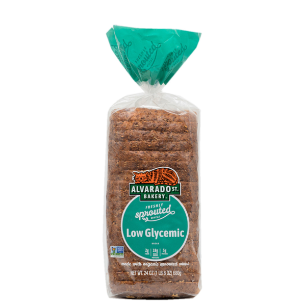 Bread Alvarado Street Bakery Sprouted Wheat Low Glycemic Bread hero