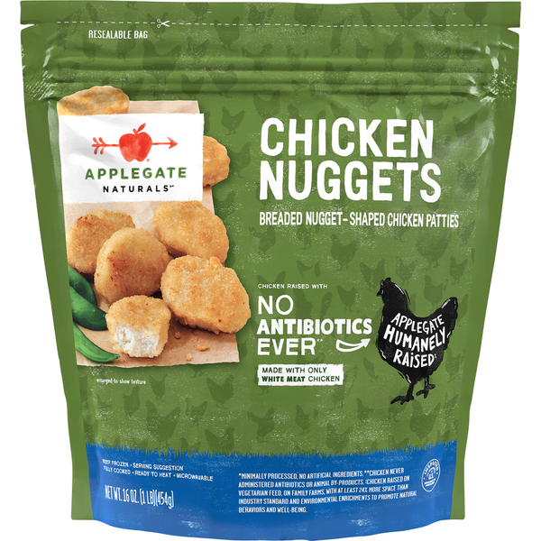 Frozen Appetizers & Sides Applegate Naturals  Chicken Nuggets hero