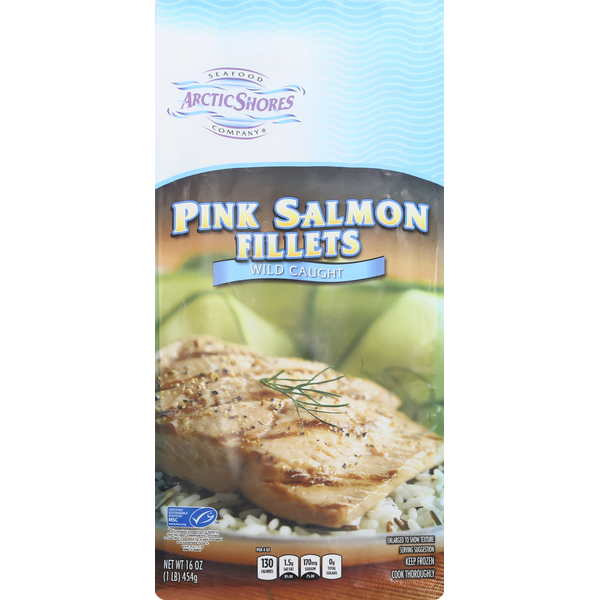 Packaged Seafood Arctic Shores Pink Salmon Fillets, Wild Caught hero