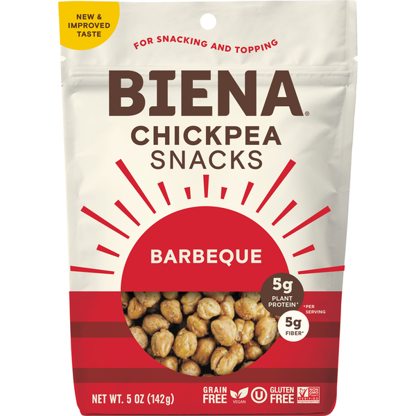 Fruit & Vegetable Snacks Biena Chickpea Snacks, Barbeque hero