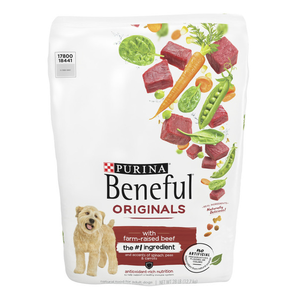 Water, Seltzer, Sparkling Water Purina Beneful Originals With Farm-Raised Beef, With Real Meat Dog Food hero