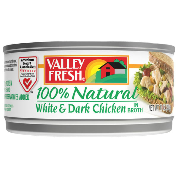 Canned Meat & Seafood Valley Fresh 100% Natural White & Dark Chicken hero