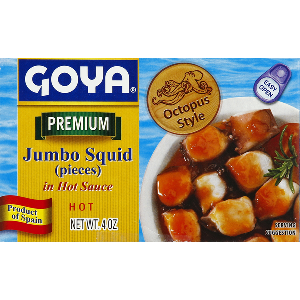 Canned Meat & Seafood Goya Premium Hot Sauce Jumbo Squid hero