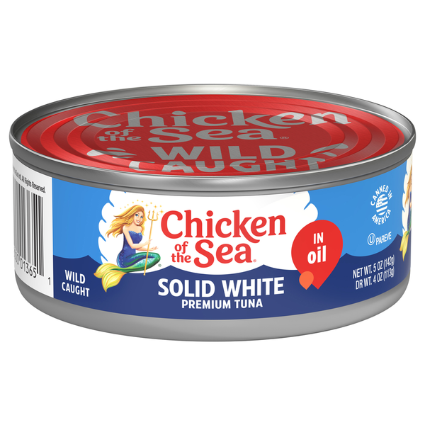 Canned Meat & Seafood Chicken of the Sea Tuna, in Oil, Solid White, Premium, Wild Caught hero