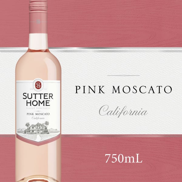 White Wine Sutter Home Pink Moscato Pink Wine hero