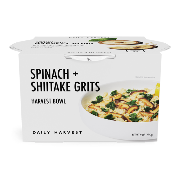 Frozen Meals Daily Harvest Spinach + Shiitake Grits Harvest Bowl hero