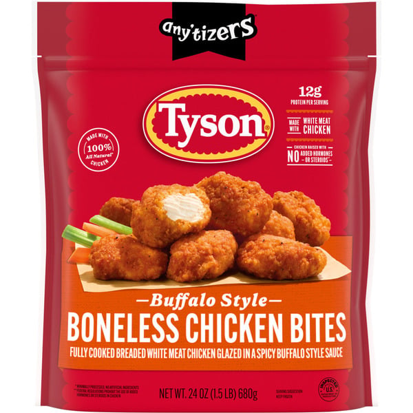 Frozen Meat Tyson Buffalo Style Boneless Chicken Bites hero