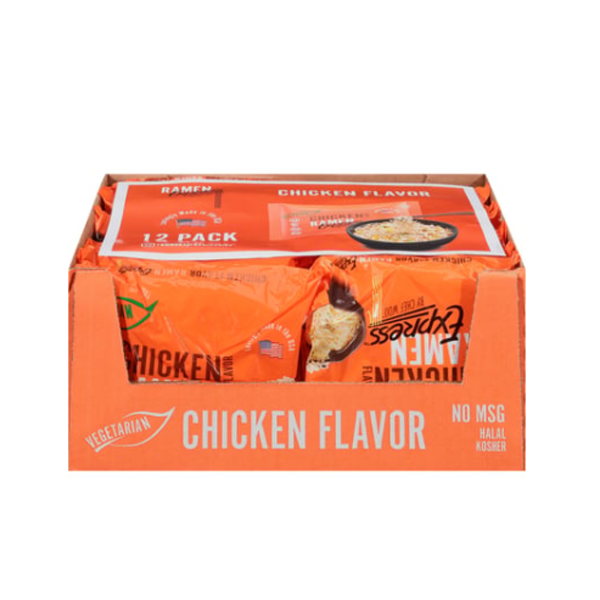 Dry Pasta RAMEN EXPRESS by Chef Woo  Chicken Ramen Noodle Packs by Chef Woo, No MSG, Halal hero