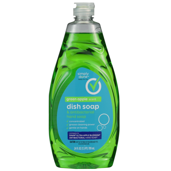 Cleaning Products Simply Done Dish & Antibacterial Hand Soap, Green Apple hero