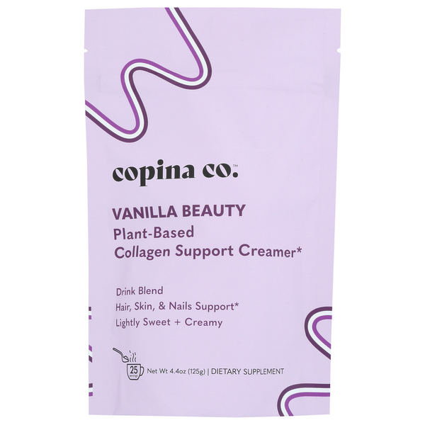 Copina Co. Vanilla Beauty Plant-Based Collagen Support Creamer Blend Pouch hero