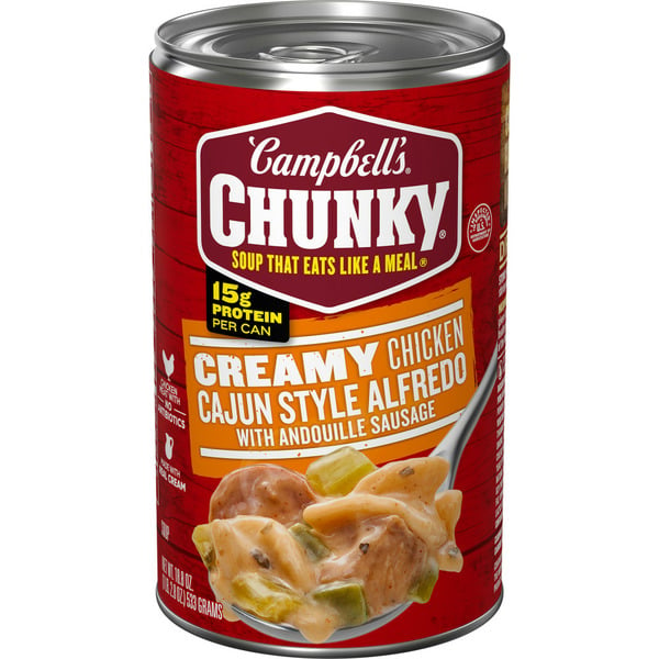 Soup, Broth & Bouillon Campbell's Creamy Cajun Style Chicken Alfredo Soup hero