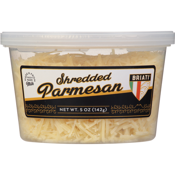 Packaged Cheese Briati Shredded Cheese, Parmesan hero