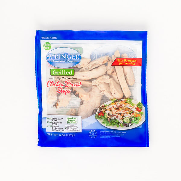 Frozen Meat & Seafood Springer Mountain Farms Fully Cooked Grilled Chicken Breast Strips - Gluten Free hero