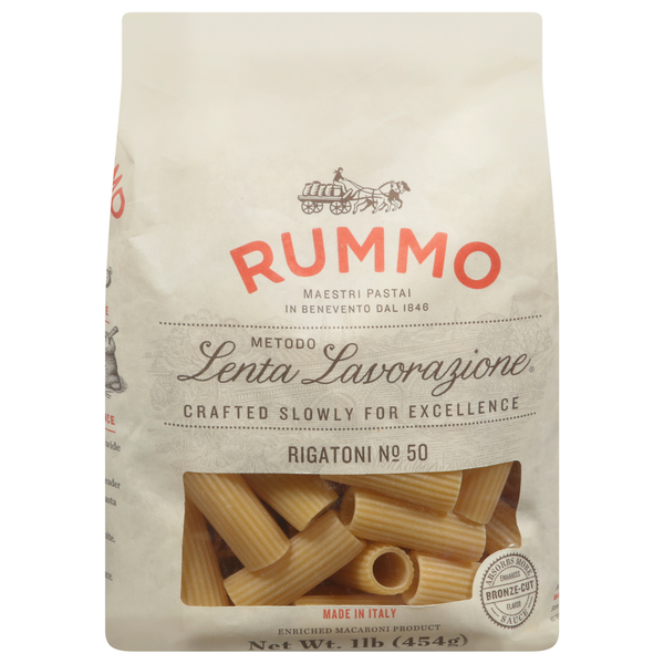 Dry Pasta Rummo Rigatoni, No 50 hero