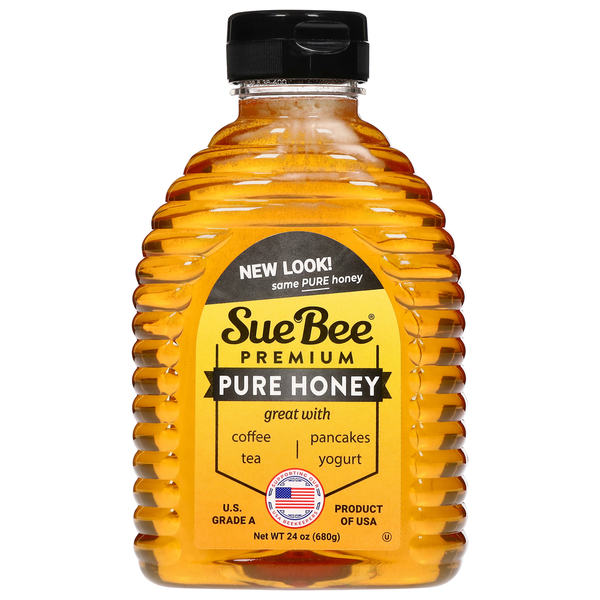 Honeys, Syrups & Nectars Sue Bee Honey, Pure, Premium hero