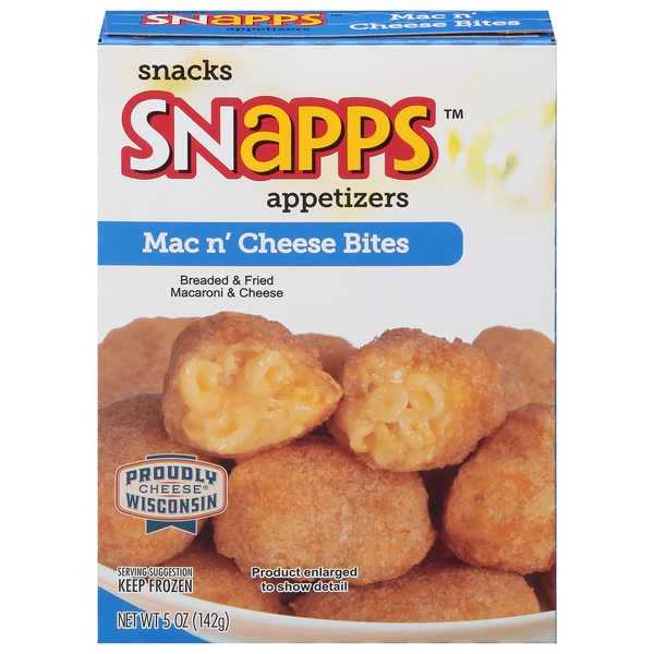 Frozen Appetizers & Sides Snapps Mac n' Cheese Bites hero