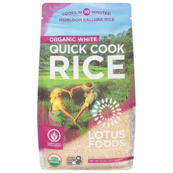 Lotus Foods Rice, Organic, Quick Cook, White hero