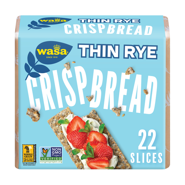 Crackers Wasa Thin Rye Swedish Style Crispbread Crackers hero