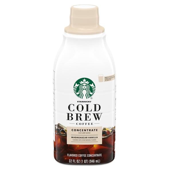 Coffee Starbucks Madagascar Vanilla Flavored Cold Brew Coffee Concentrate hero