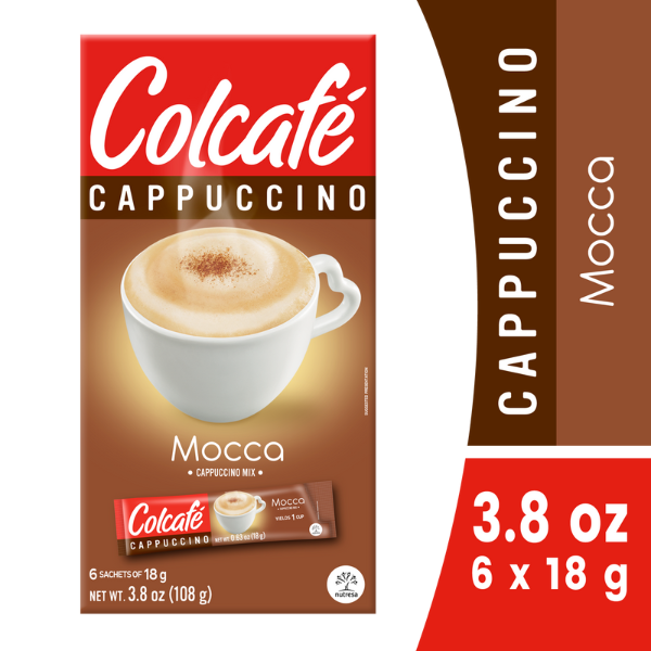 Coffee Colcafé Cappuccino Mocca hero